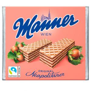 Manner mogyorókrémmel töltött ropogós ostyaszeletek 75 g