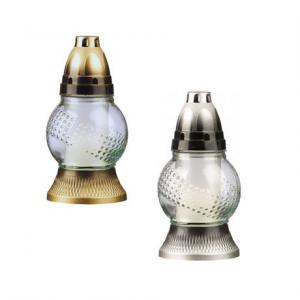 Mécses üveg 18cm 40g 10-12h fehér/light mix