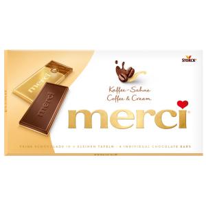 Merci kávés-tejszínes csokoládé fehér csokoládé rétegen 100 g