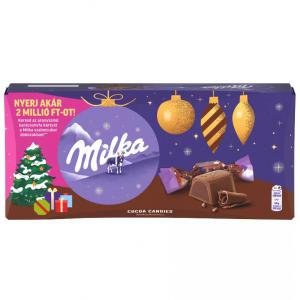 Milka alpesi tej felhasználásával készült tejcsokoládé szaloncukor kakaós krémtöltelékkel 255 g