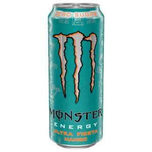 Monster Energy Ultra Fiesta Mango szénsavas mangó ízű ital koffeinnel édesítőszerekkel 500 ml