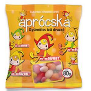 No-Be Sweet  Aprócska Gyümölcs ízű drazsé cukorka 70g