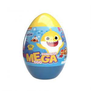 Óriás meglepetés tojás 25cm Baby Shark (kifestő, játékok, nyalókák)
