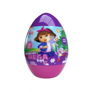 Óriás meglepetés tojás 25cm Dóra (kifestő, játékok, nyalókák)