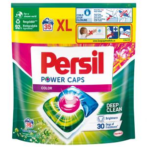 Persil Power Caps Color mosószer koncentrátum gépi mosáshoz színes ruhadarabokhoz 35 mosás 490 g