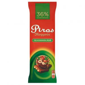 Piros Mogyorós tejcsokoládé egész mogyoróval 80 g