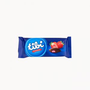 Tibi étcsokoládé eper ízű krémmel 90 g