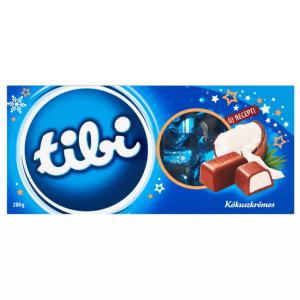 Tibi szaloncukor 280g kókuszkrémmel tejcsokoládé