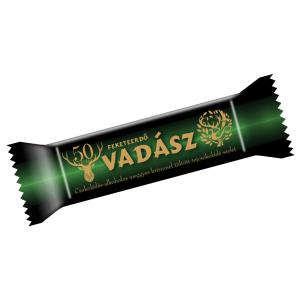 Vadász Feketeerdő csokoládés-alkoholos meggyes krémmel töltött tejcsokoládé szelet 25 g