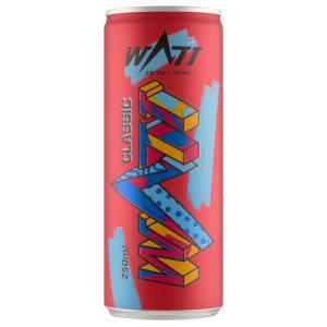 Watt Classic tuttifrutti ízű szénsavas energiaital koffeinnel és vitaminokkal 250 ml
