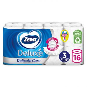 Zewa Deluxe 3 rétegű toalettpapír, 16 tekercs, Illatmentes wc papír