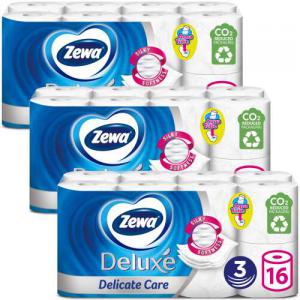 Zewa Deluxe Delicate Care 3 rétegű Toalettpapír 3x16 tekercs wc papír