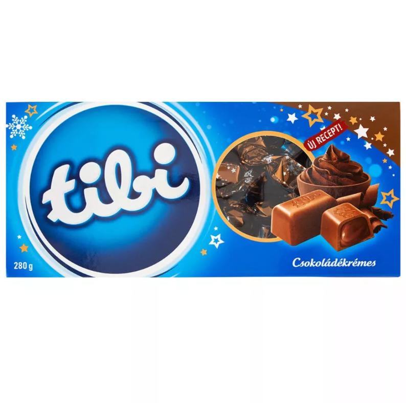Tibi szaloncukor 280g csokoládékrémmel tejcsokoládé