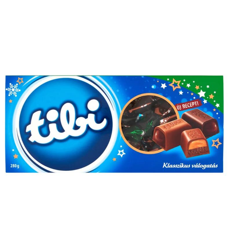 Tibi szaloncukor 280g válogatás tej- és étcsokoládéval klasszikus