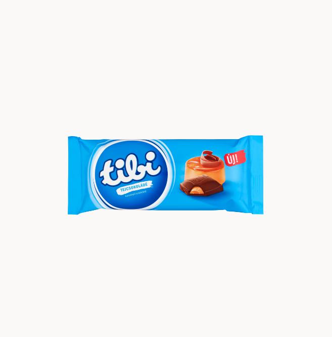 Tibi tejcsokoládé karamell krémmel 87 g