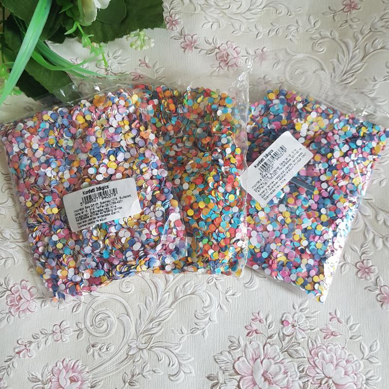 20g papír konfetti csomag, parti kellék