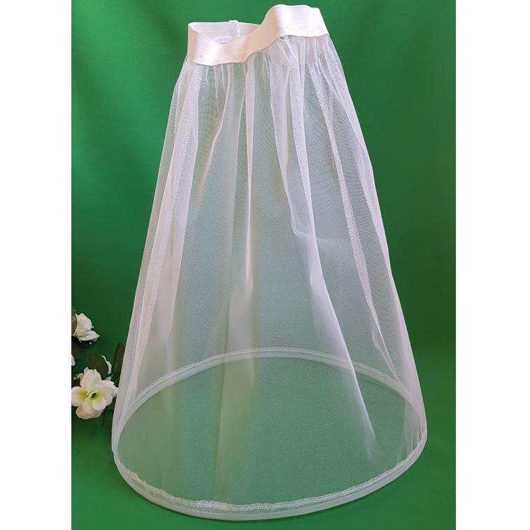 60cm hosszú, 1 karikás gyerek alsószoknya, abroncs, lépéskönnyítő