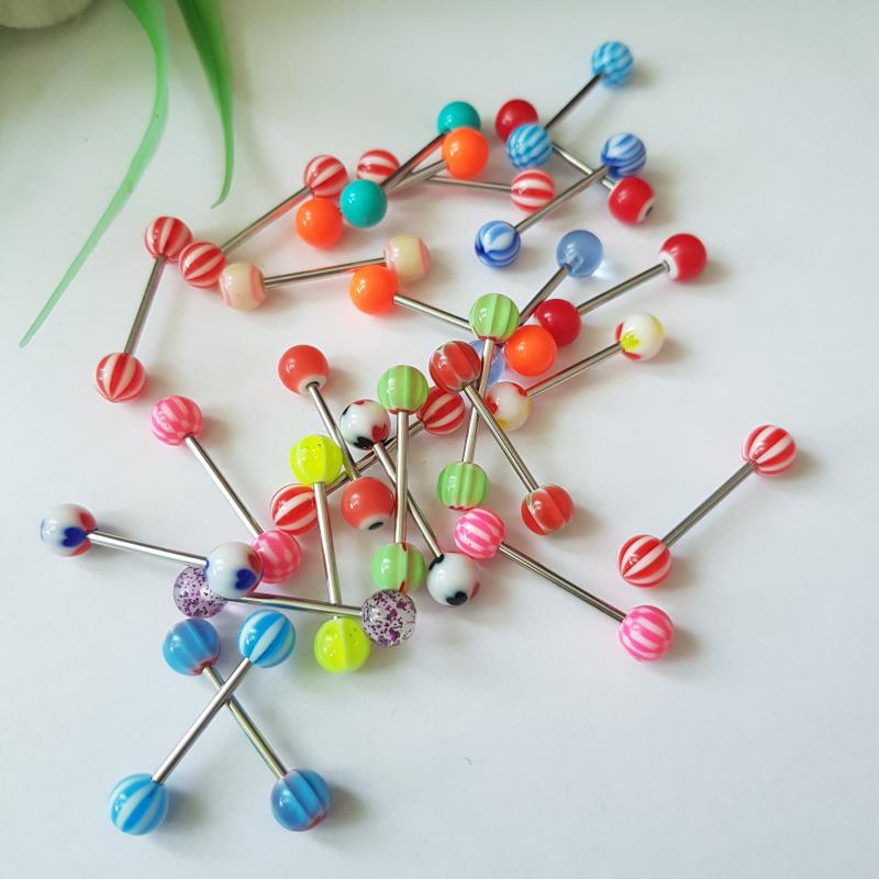 Akril golyós nyelvpiercing