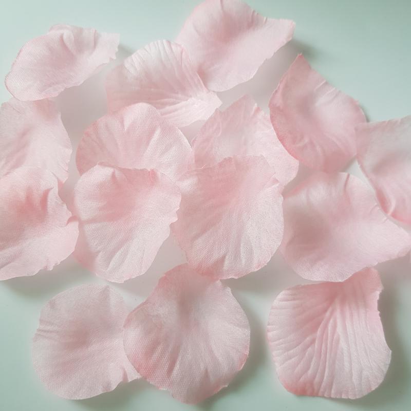 Babarózsaszín 100db-os textil virágszirom