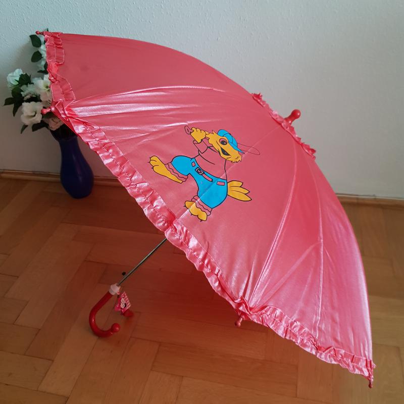 Baseball-ozó madár mintás fodros félautomata gyerek esernyő síppal