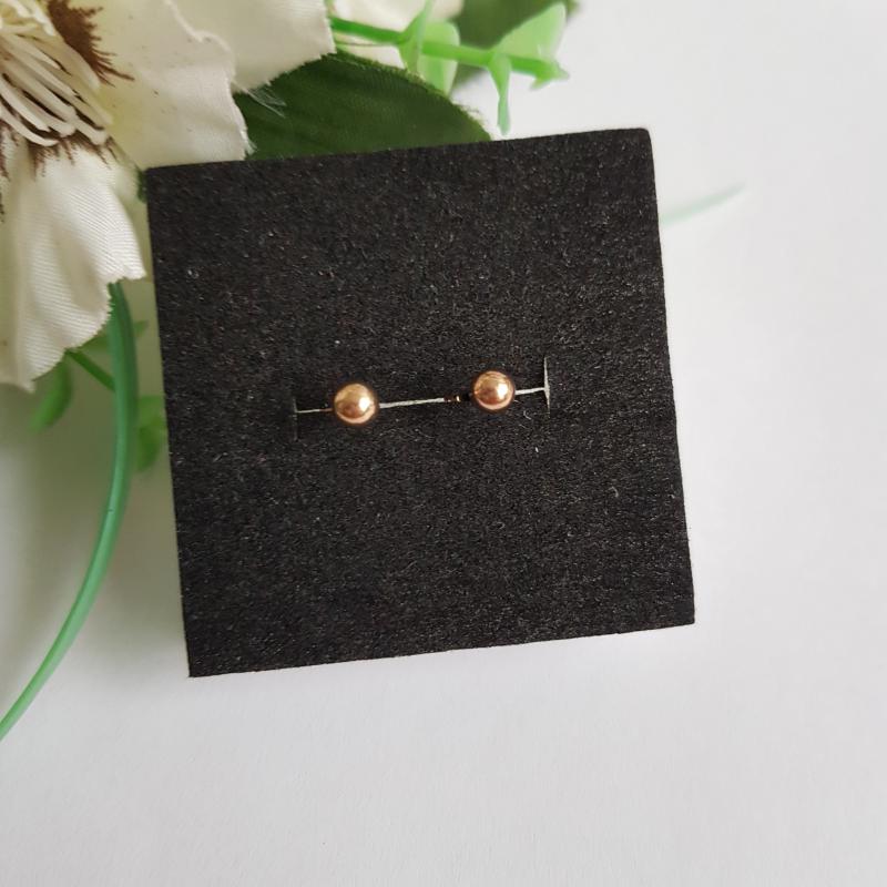 Bronz színű, extra mini gyöngyfülbevaló