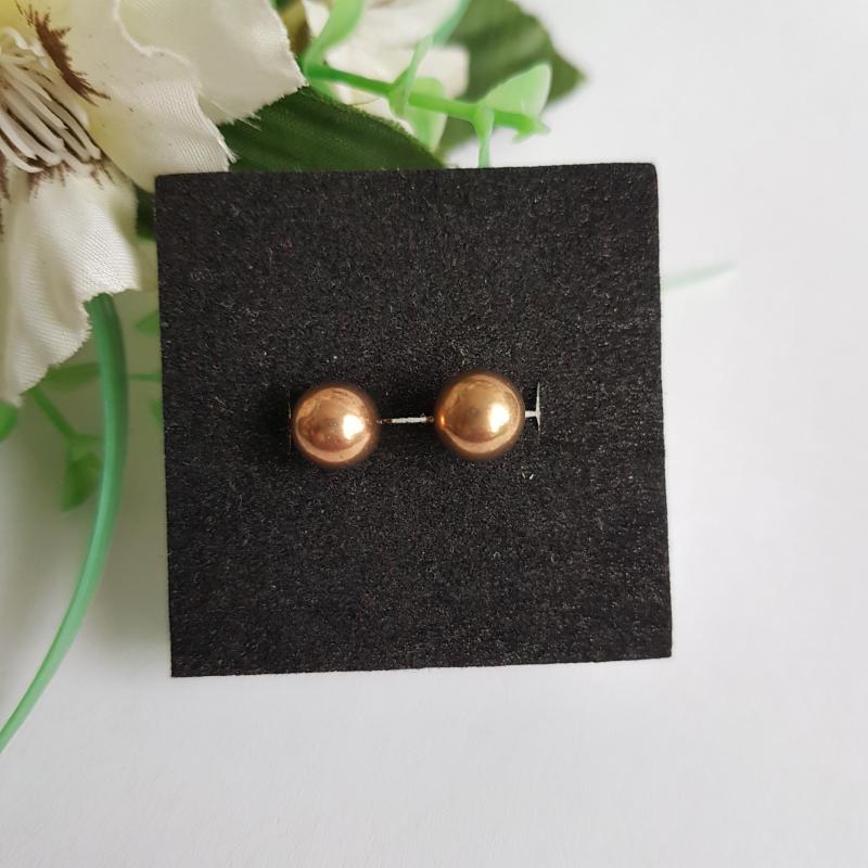 Bronz színű gyöngyfülbevaló