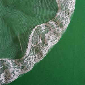 1 rétegű, csillogós, csipkés szélű EKRÜ menyasszonyi fátyol (61.2)