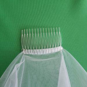 2 rétegű, szegetlen szélű HÓFEHÉR menyasszonyi fátyol (19.1)