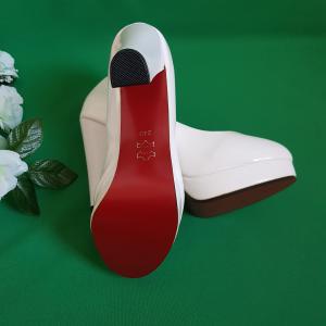 37-es platformos fehér menyasszonyi, alkalmi magassarkú cipő