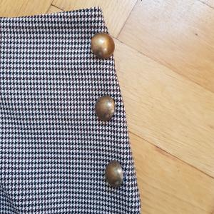 44-es/XL-es tyúklábmintás ceruza szoknya, midi szoknya