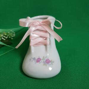 Babacipő alakú kerámia váza mini képtartóval