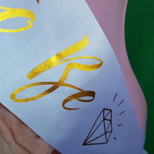 Bride to be feliratú szatén vállszalag lánybúcsúra