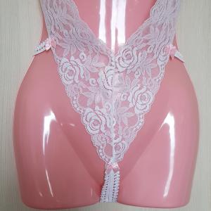 Egyedi készítésű szexi, csipkés, masnis body