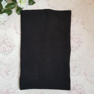 Egyszínű fekete csősál, polár sál, nyakmelegítő, arcmelegítő