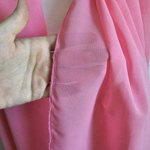 Élénk korallrózsaszín muszlin sál, kendő, vállkendő, stóla - 2. osztályú