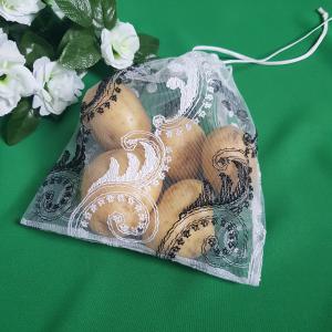 Fehér-fekete hímzett öko zsák, öko zacskó, újrahasználható környezetbarát bevásárló tasak