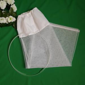 Fehér színű, 1 karikás, tüll-selyem menyasszonyi alsószoknya, abroncs, lépéskönnyítő