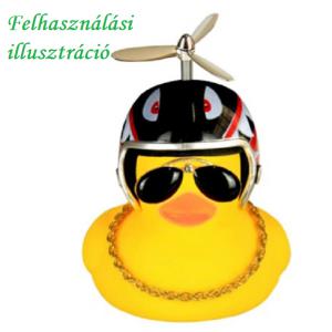 Gumikacsa kiegészítők: mini napszemüveg + nyaklánc