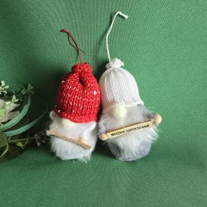 Karácsonyi manó pár "Boldog karácsonyt!" táblával, asztaldísz, lakásdekor