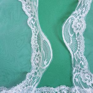 Kb. S-es ekrü színű menyasszonyi csipkés tüll boleró