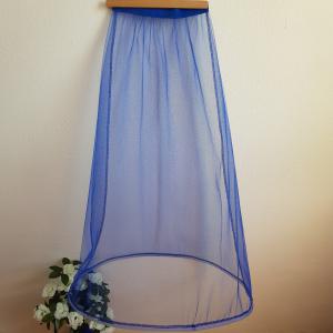 Kék színű, 1 karikás alsószoknya, abroncs, lépéskönnyítő