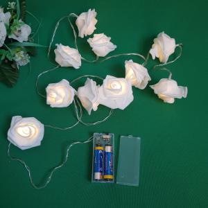Led-es habrózsa fényfüzér, esküvői dekoráció