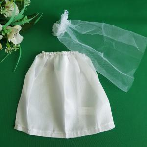 Menyasszonyi palackruha, üvegdísz