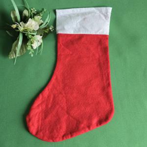 Pingvin mintás, csizma alakú mikulás zsák, textil ajándéktasak