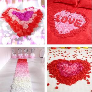 Rózsaszín 100db-os textil virágszirom