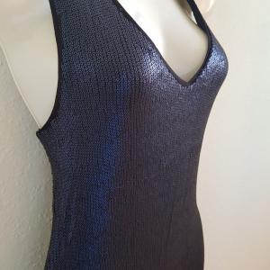 S-es sötétkék flitteres estélyi ruha, alkalmi ruha