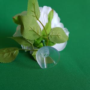 Selyem rózsa autódísz tapadókoronggal