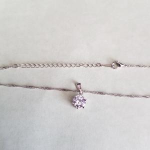 Strasszköves ékszerszett: nyaklánc + fülbevaló