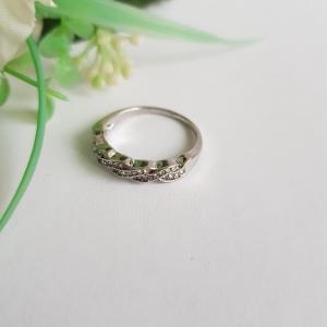 Strasszköves, hullám mintás gyűrű