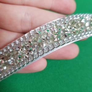 Strasszköves menyasszonyi öv, hófehér szatén öv